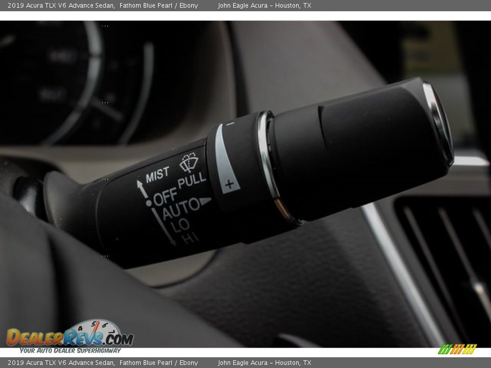 2019 Acura TLX V6 Advance Sedan Fathom Blue Pearl / Ebony Photo #33