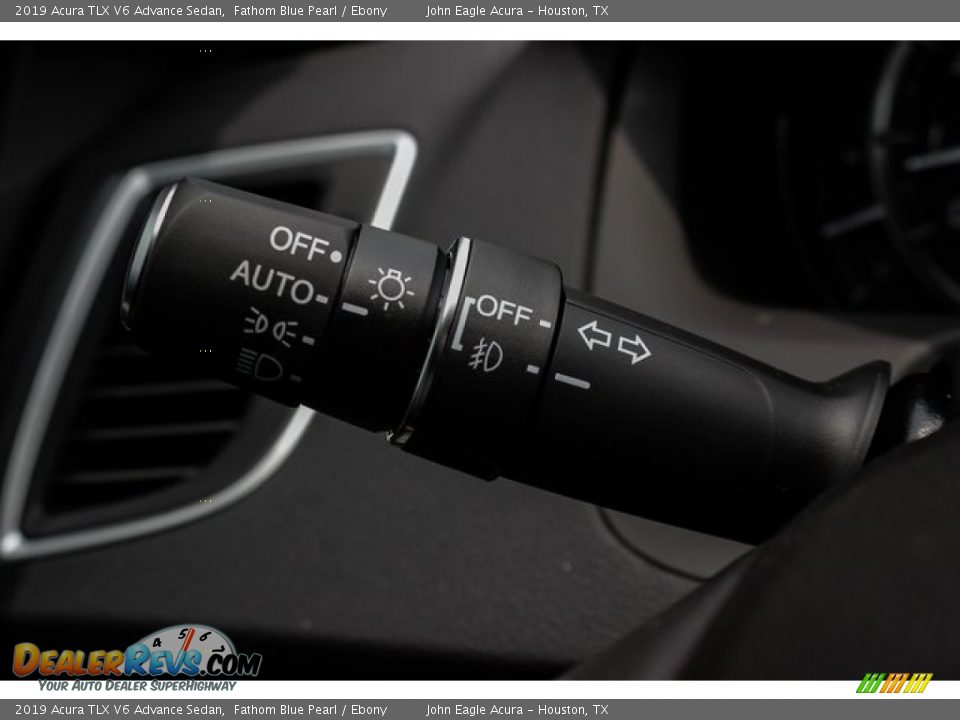 2019 Acura TLX V6 Advance Sedan Fathom Blue Pearl / Ebony Photo #34