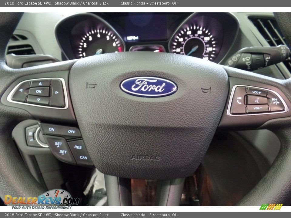 2018 Ford Escape SE 4WD Shadow Black / Charcoal Black Photo #22