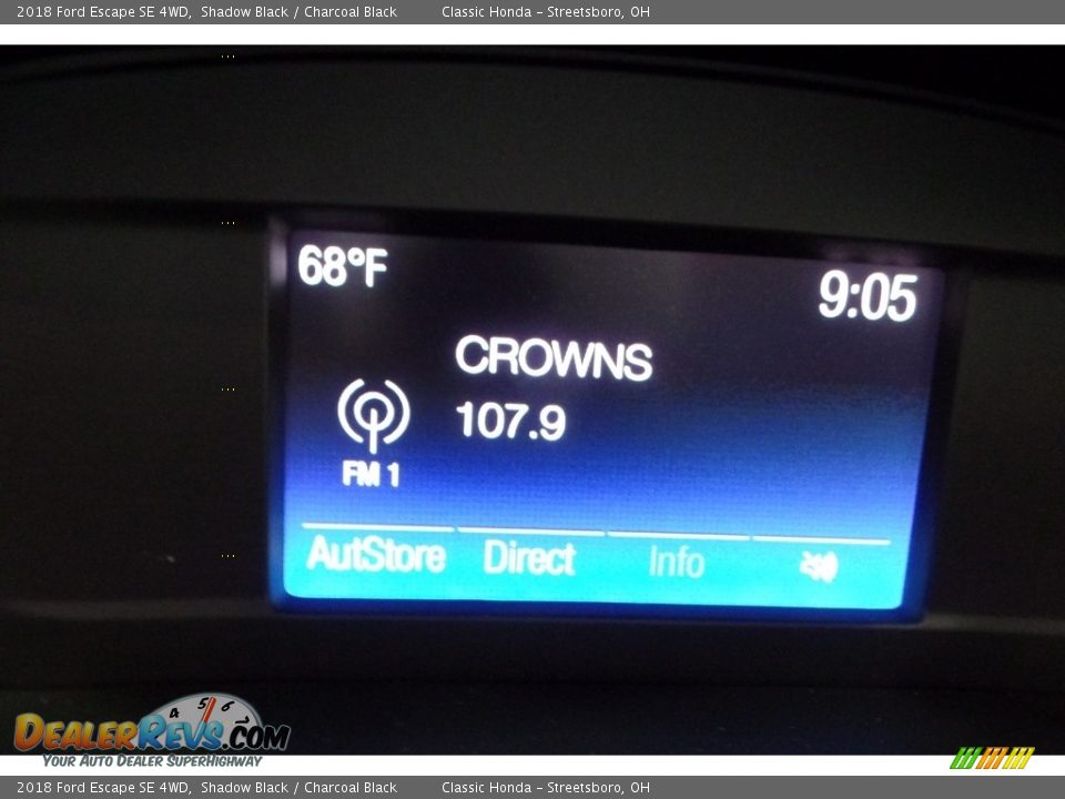 2018 Ford Escape SE 4WD Shadow Black / Charcoal Black Photo #25