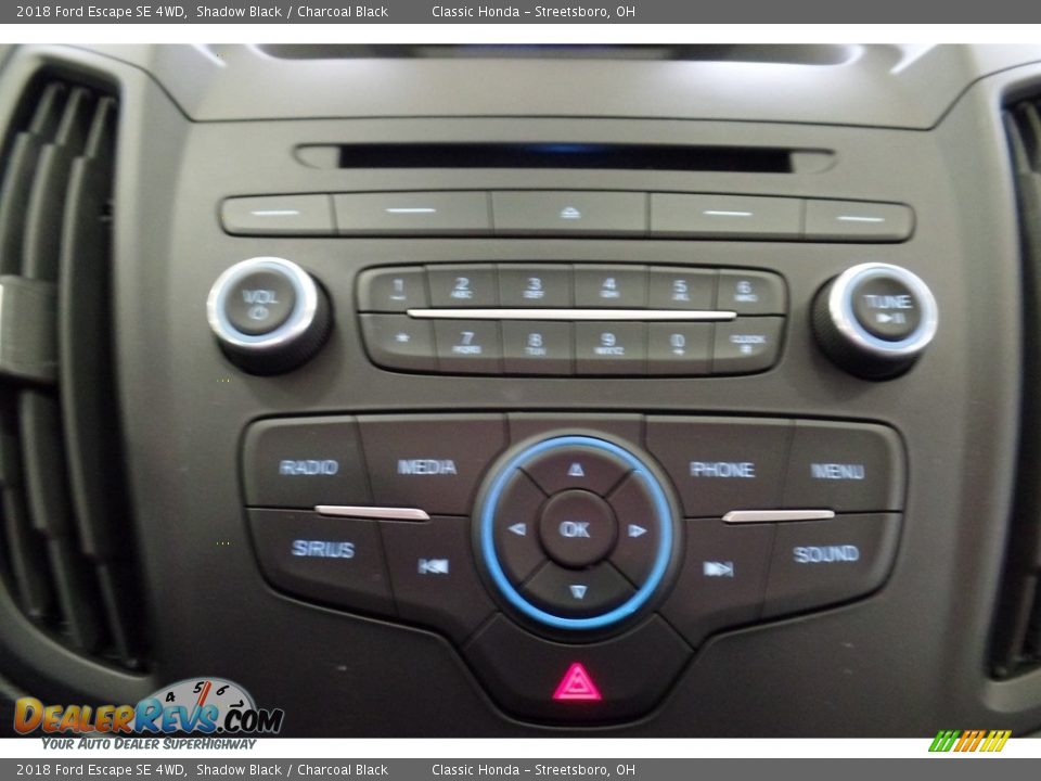 2018 Ford Escape SE 4WD Shadow Black / Charcoal Black Photo #26