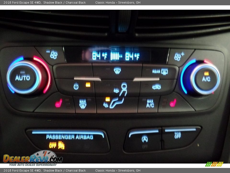 2018 Ford Escape SE 4WD Shadow Black / Charcoal Black Photo #27