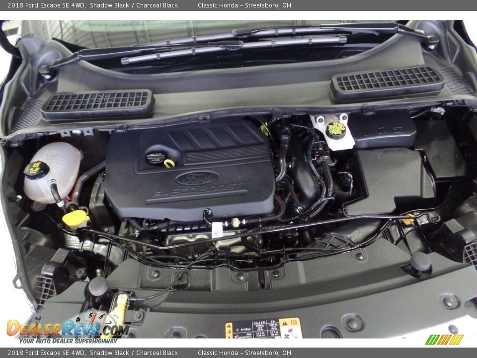 2018 Ford Escape SE 4WD Shadow Black / Charcoal Black Photo #31