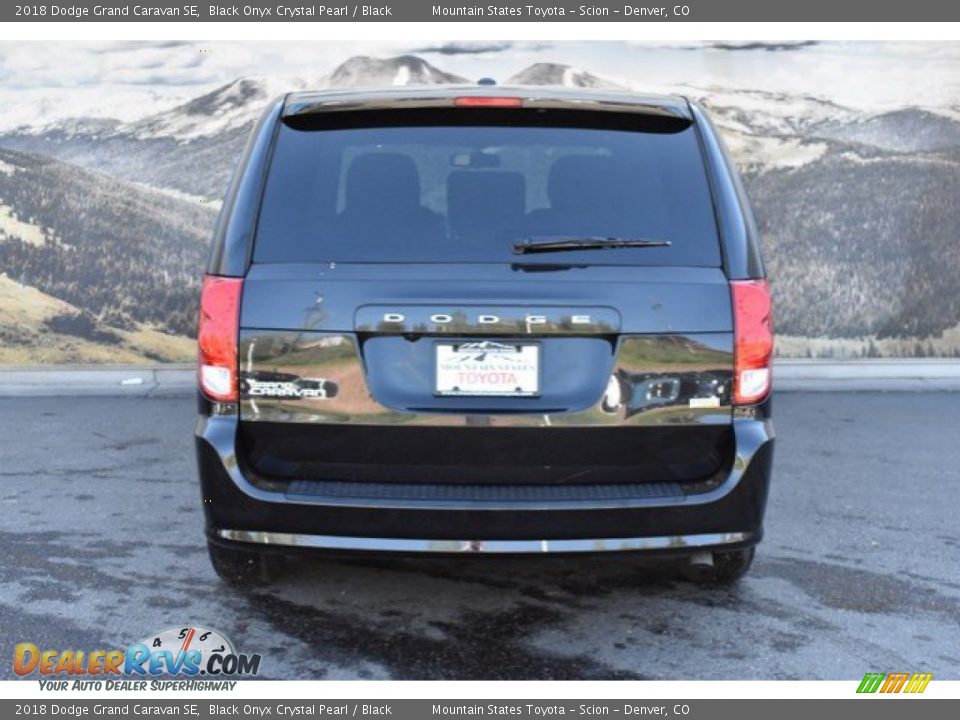 2018 Dodge Grand Caravan SE Black Onyx Crystal Pearl / Black Photo #8