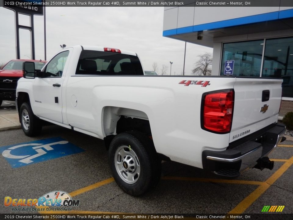 2019 Chevrolet Silverado 2500HD Work Truck Regular Cab 4WD Summit White / Dark Ash/Jet Black Photo #5