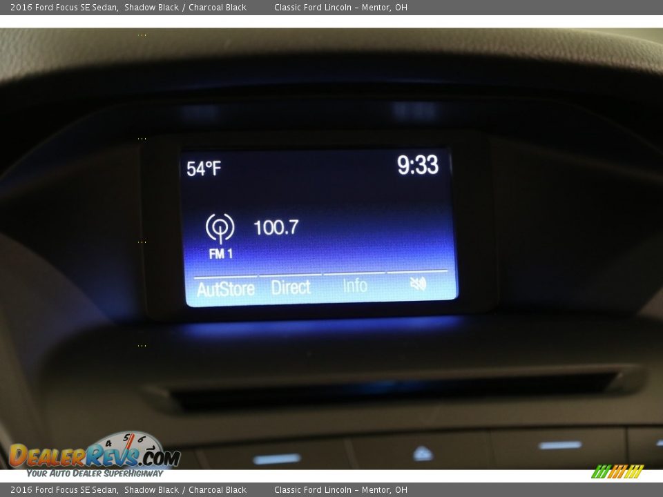 2016 Ford Focus SE Sedan Shadow Black / Charcoal Black Photo #9