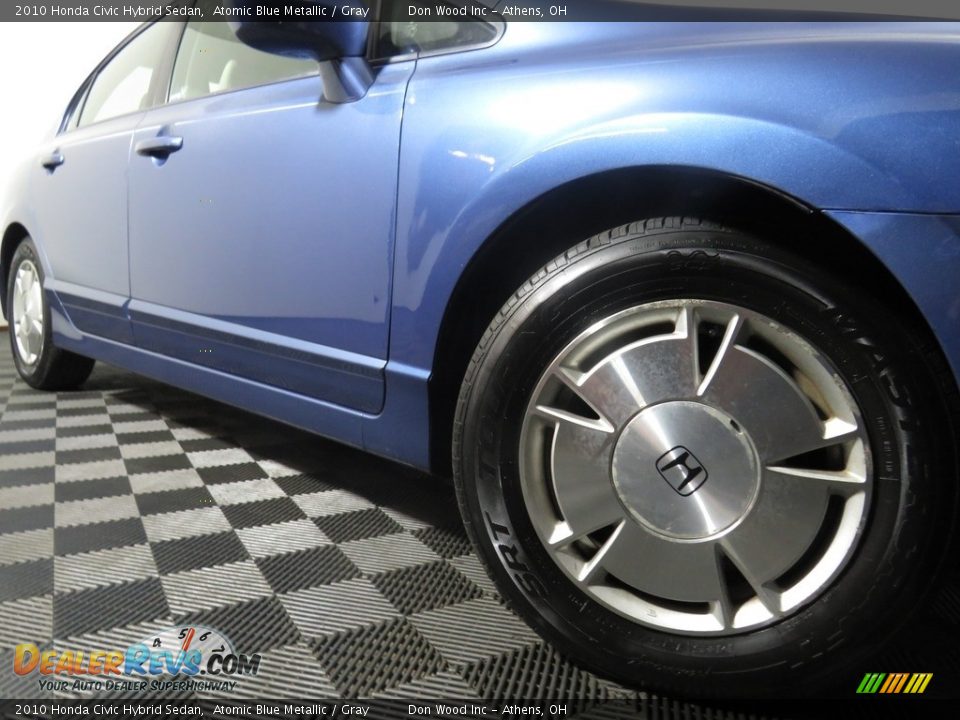 2010 Honda Civic Hybrid Sedan Atomic Blue Metallic / Gray Photo #3