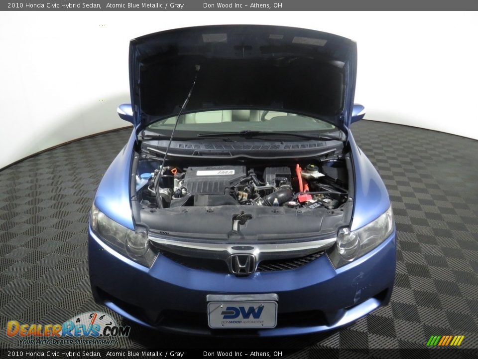 2010 Honda Civic Hybrid Sedan Atomic Blue Metallic / Gray Photo #5