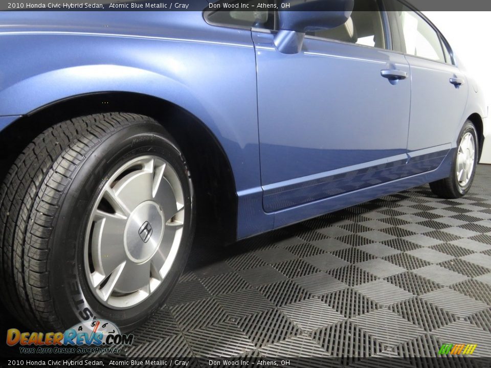 2010 Honda Civic Hybrid Sedan Atomic Blue Metallic / Gray Photo #8