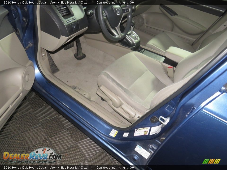 2010 Honda Civic Hybrid Sedan Atomic Blue Metallic / Gray Photo #21
