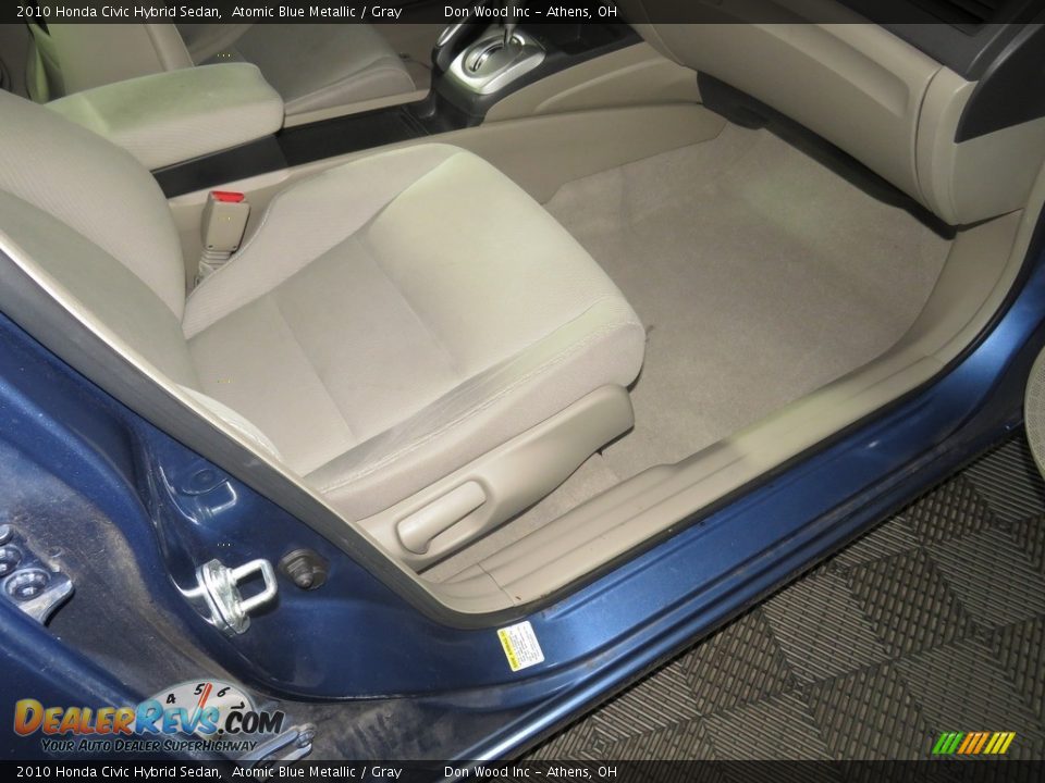 2010 Honda Civic Hybrid Sedan Atomic Blue Metallic / Gray Photo #29