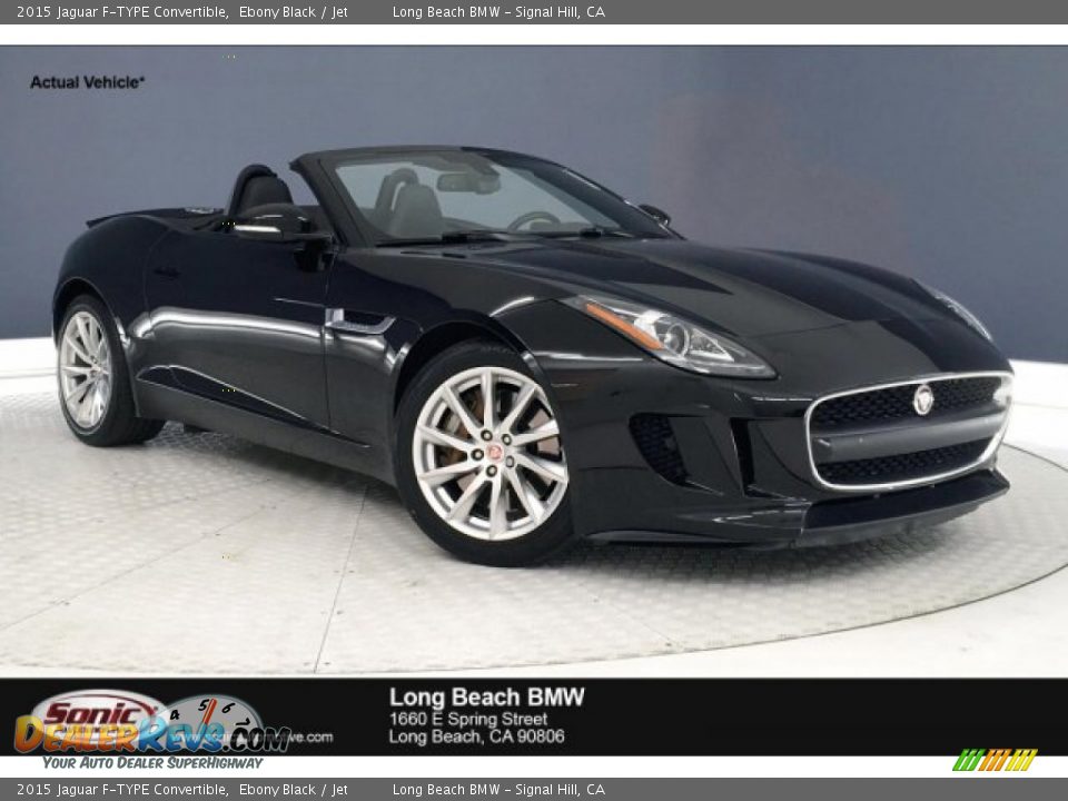 2015 Jaguar F-TYPE Convertible Ebony Black / Jet Photo #1