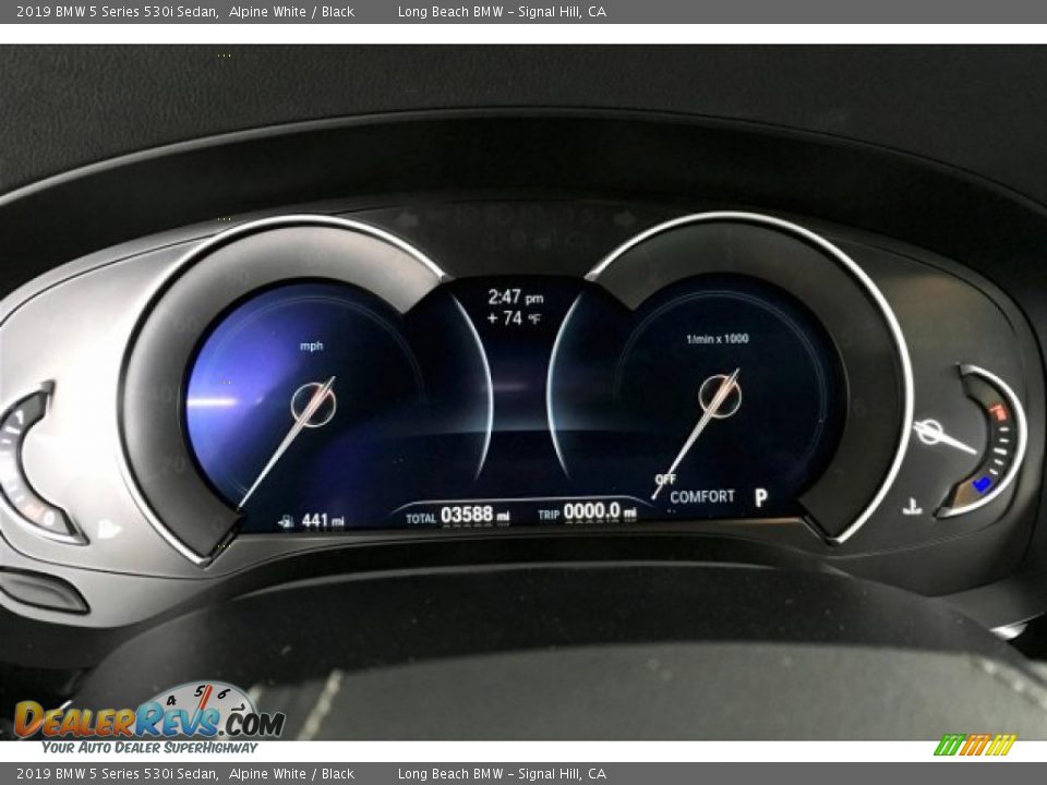 2019 BMW 5 Series 530i Sedan Alpine White / Black Photo #16