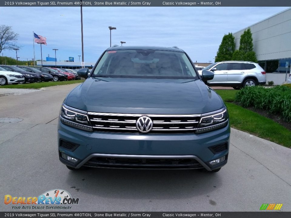 2019 Volkswagen Tiguan SEL Premium 4MOTION Stone Blue Metallic / Storm Gray Photo #2