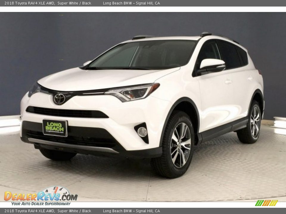 2018 Toyota RAV4 XLE AWD Super White / Black Photo #12