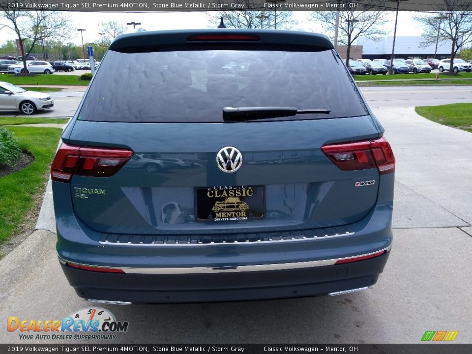2019 Volkswagen Tiguan SEL Premium 4MOTION Stone Blue Metallic / Storm Gray Photo #5
