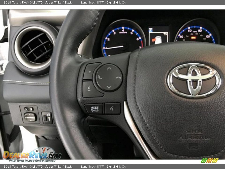 2018 Toyota RAV4 XLE AWD Super White / Black Photo #14