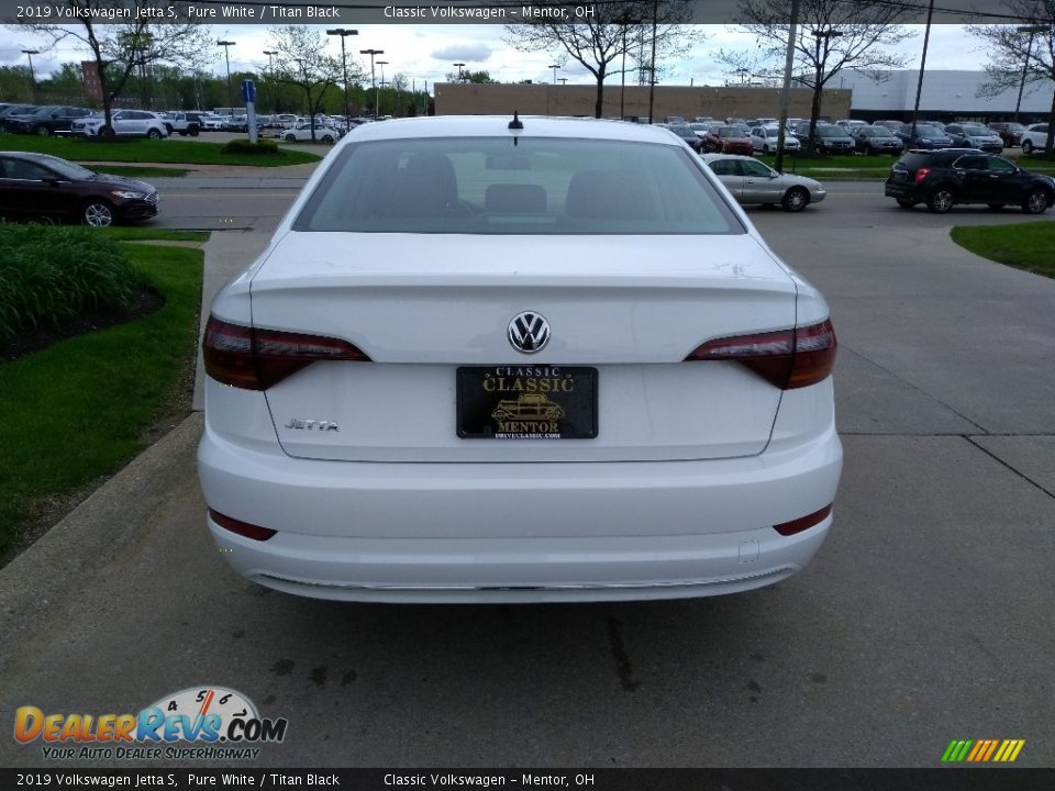 2019 Volkswagen Jetta S Pure White / Titan Black Photo #5