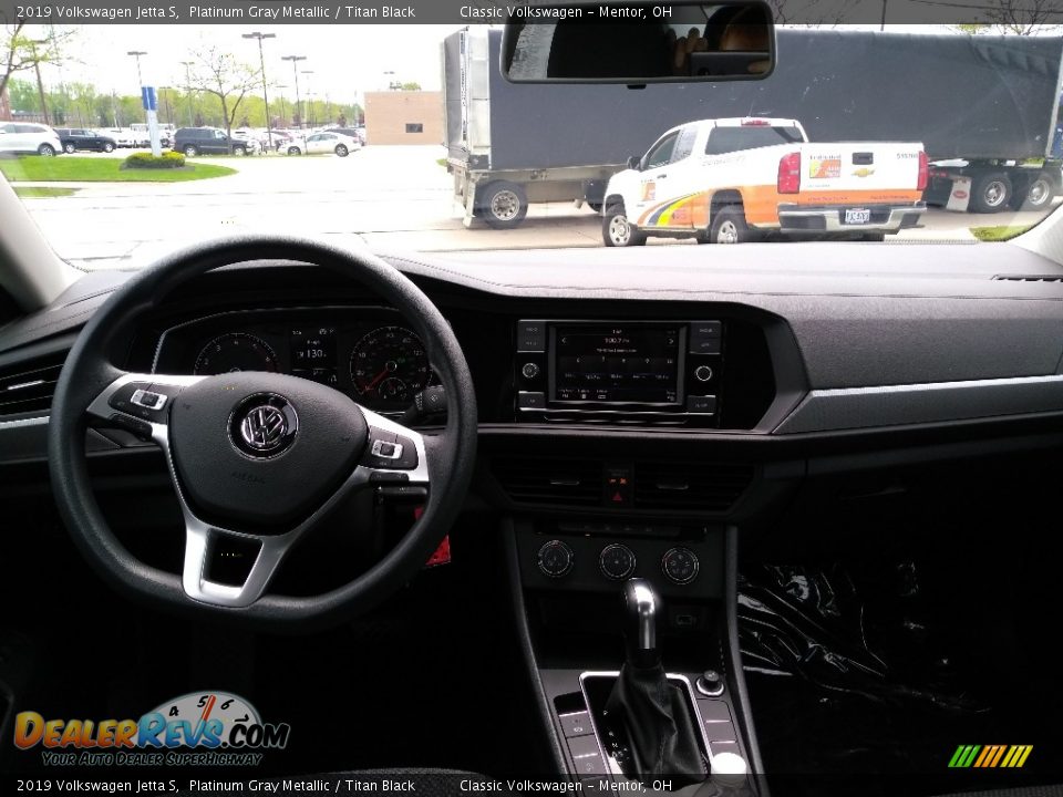 2019 Volkswagen Jetta S Platinum Gray Metallic / Titan Black Photo #4