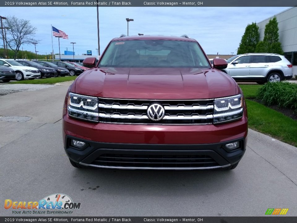 2019 Volkswagen Atlas SE 4Motion Fortana Red Metallic / Titan Black Photo #2