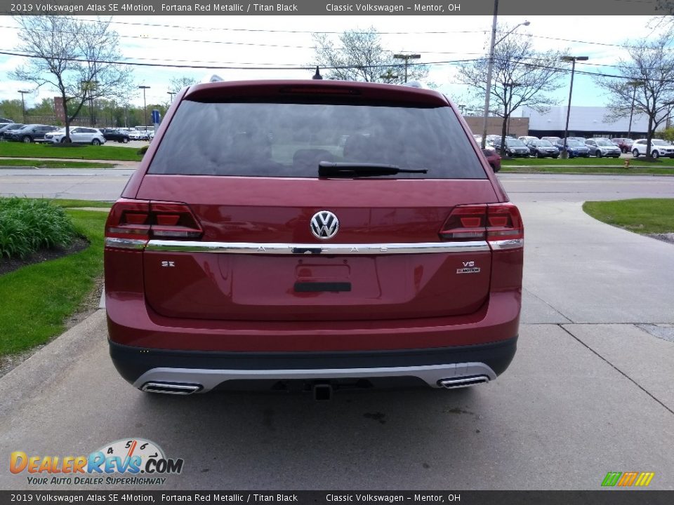 2019 Volkswagen Atlas SE 4Motion Fortana Red Metallic / Titan Black Photo #5
