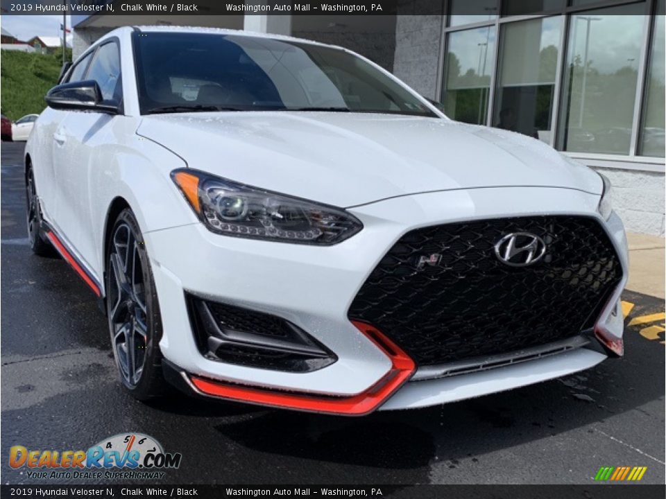 2019 Hyundai Veloster N Chalk White / Black Photo #1