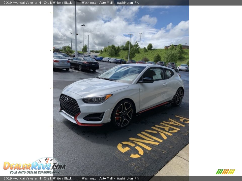 2019 Hyundai Veloster N Chalk White / Black Photo #7