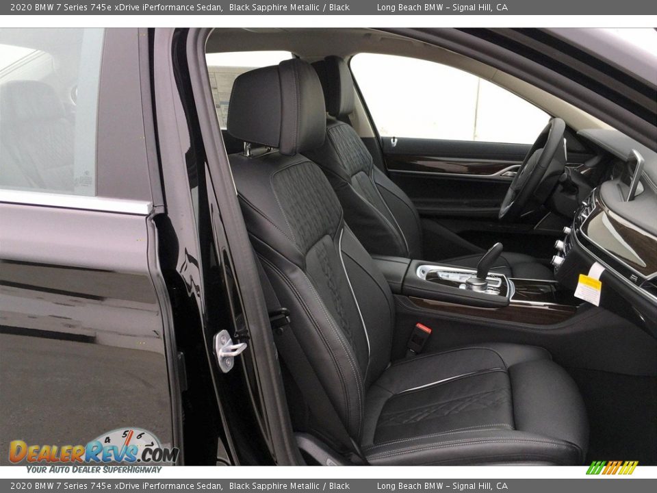 Black Interior - 2020 BMW 7 Series 745e xDrive iPerformance Sedan Photo #2