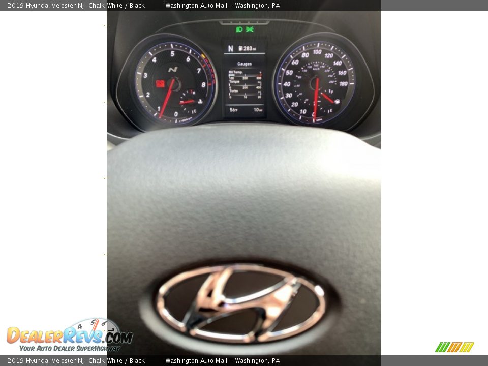 2019 Hyundai Veloster N Chalk White / Black Photo #28