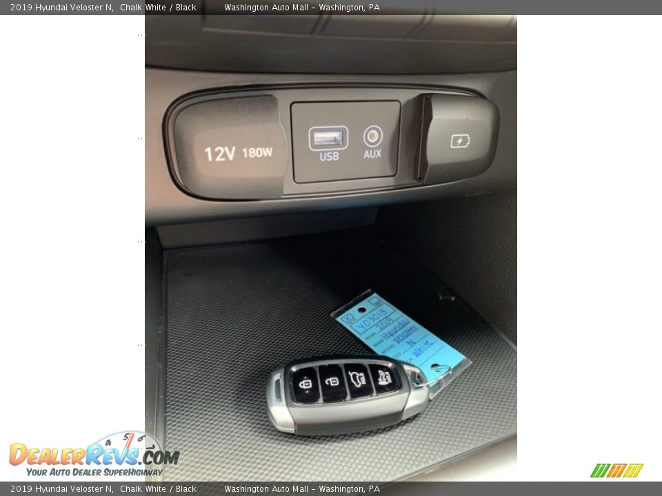 2019 Hyundai Veloster N Chalk White / Black Photo #35