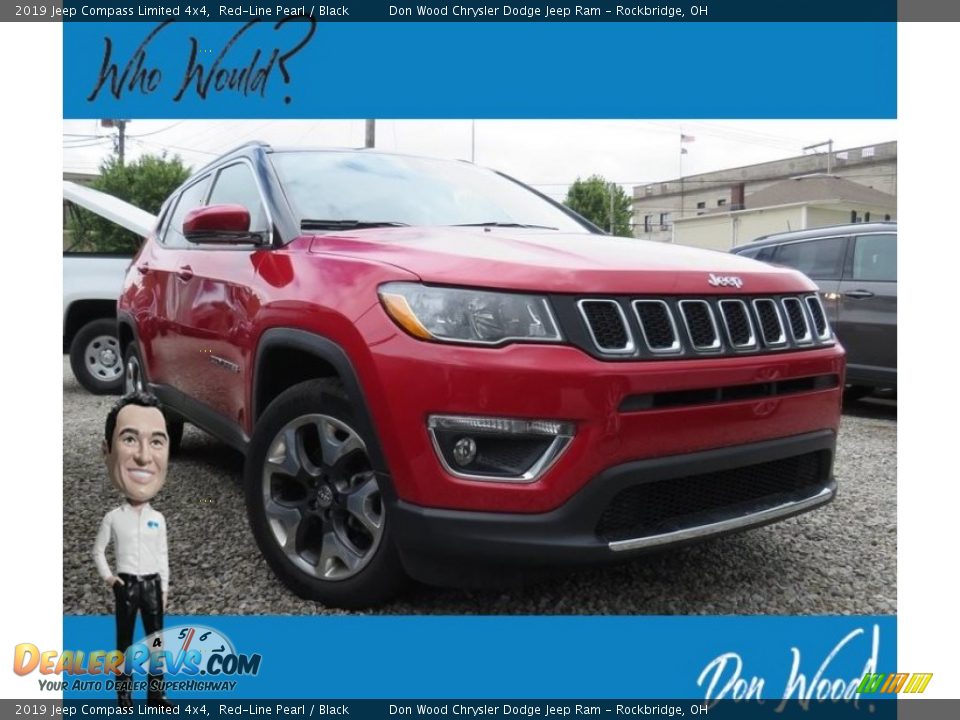 2019 Jeep Compass Limited 4x4 Red-Line Pearl / Black Photo #1