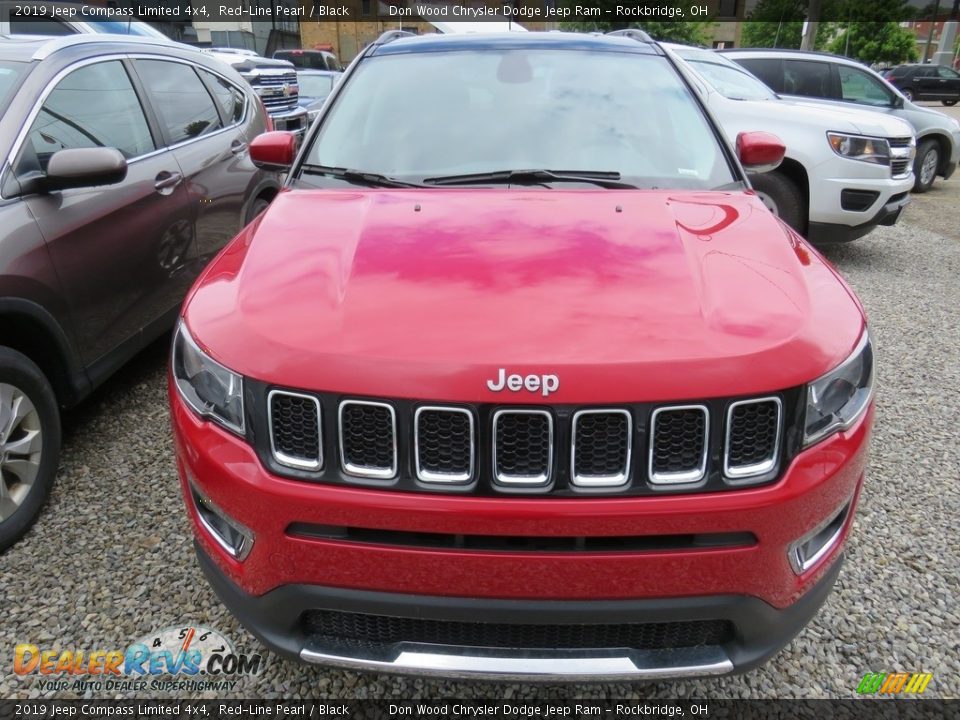 2019 Jeep Compass Limited 4x4 Red-Line Pearl / Black Photo #6