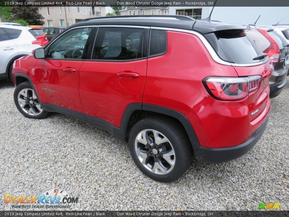 2019 Jeep Compass Limited 4x4 Red-Line Pearl / Black Photo #12