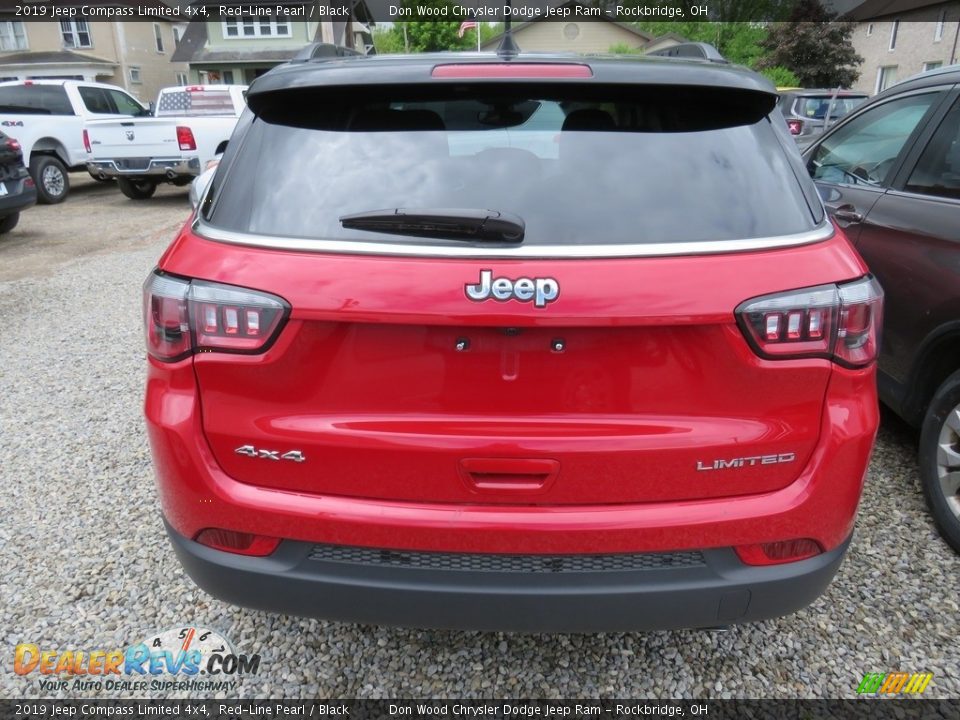 2019 Jeep Compass Limited 4x4 Red-Line Pearl / Black Photo #13