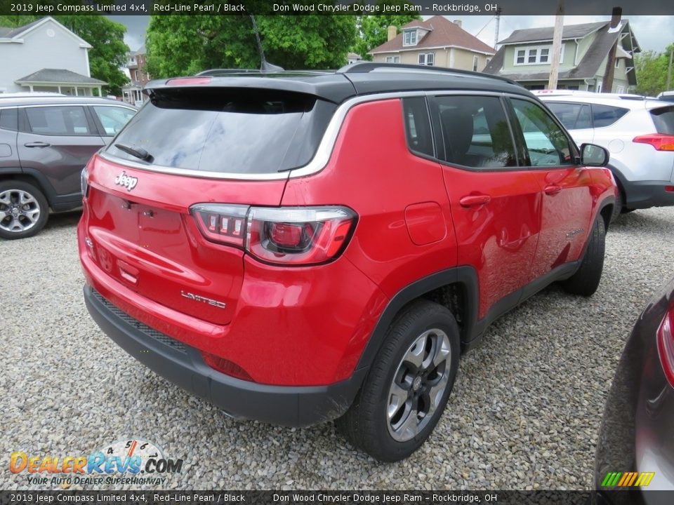 2019 Jeep Compass Limited 4x4 Red-Line Pearl / Black Photo #16