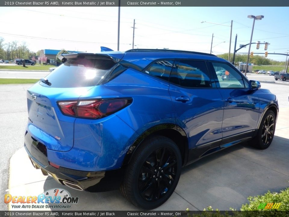 2019 Chevrolet Blazer RS AWD Kinetic Blue Metallic / Jet Black Photo #4