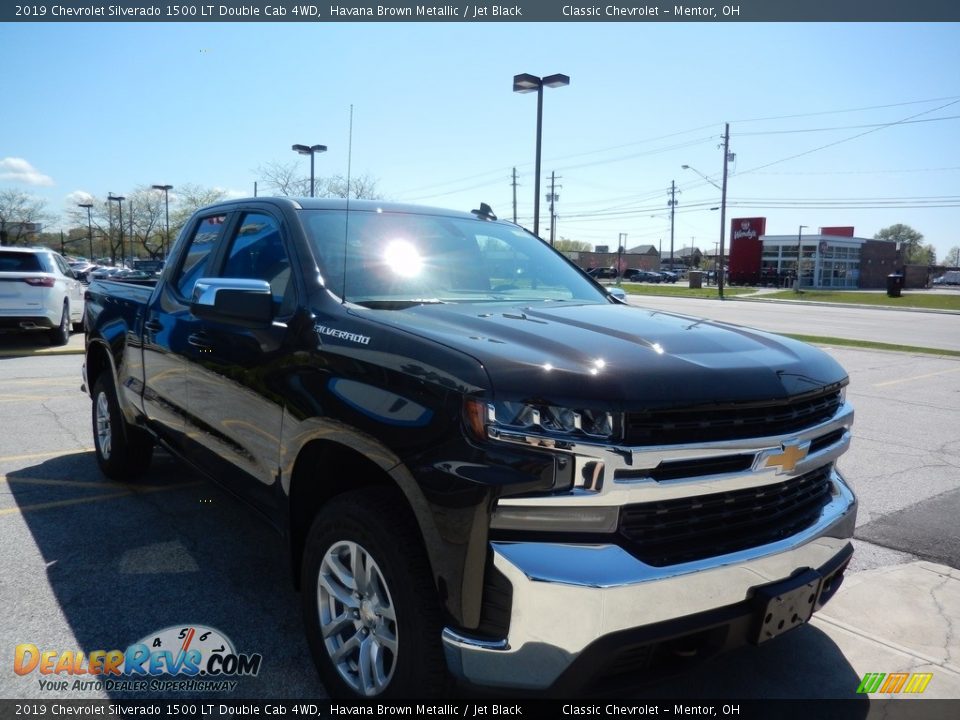 2019 Chevrolet Silverado 1500 LT Double Cab 4WD Havana Brown Metallic / Jet Black Photo #3