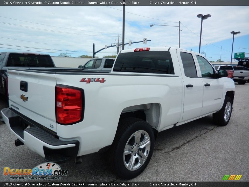 2019 Chevrolet Silverado LD Custom Double Cab 4x4 Summit White / Dark Ash/Jet Black Photo #4