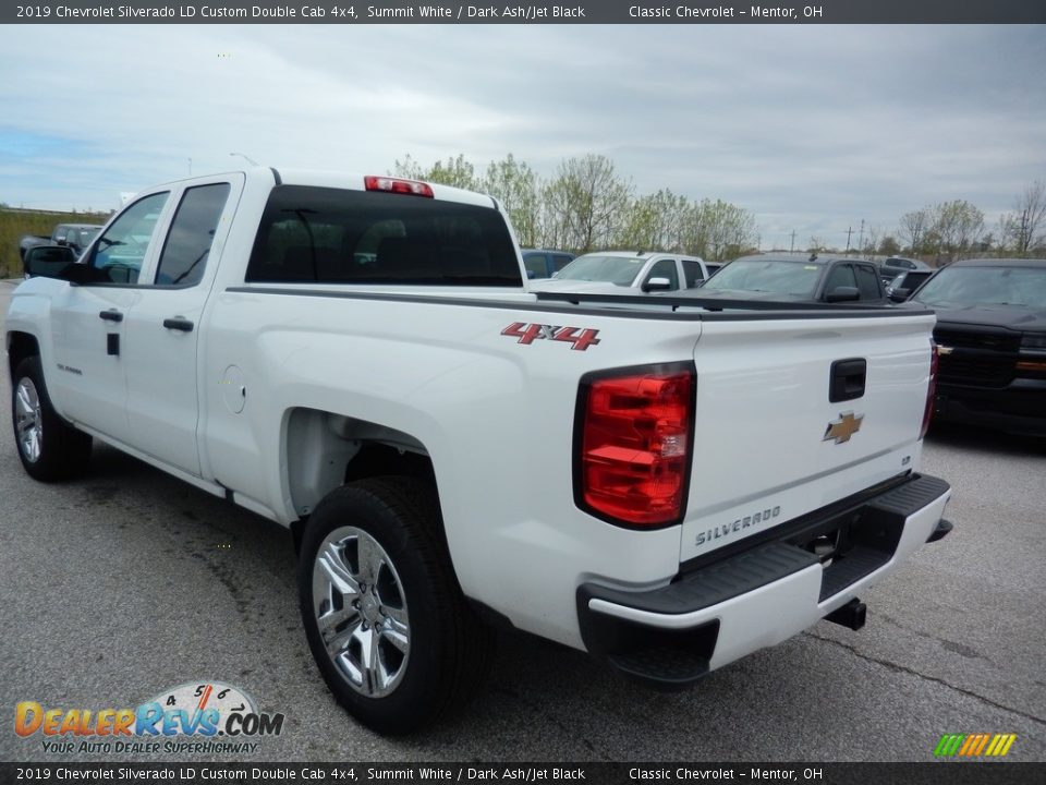2019 Chevrolet Silverado LD Custom Double Cab 4x4 Summit White / Dark Ash/Jet Black Photo #5