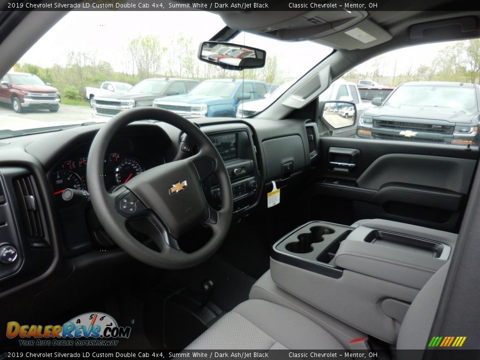 2019 Chevrolet Silverado LD Custom Double Cab 4x4 Summit White / Dark Ash/Jet Black Photo #6