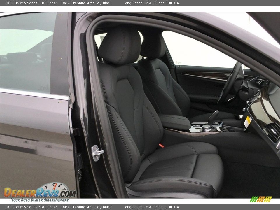 2019 BMW 5 Series 530i Sedan Dark Graphite Metallic / Black Photo #2