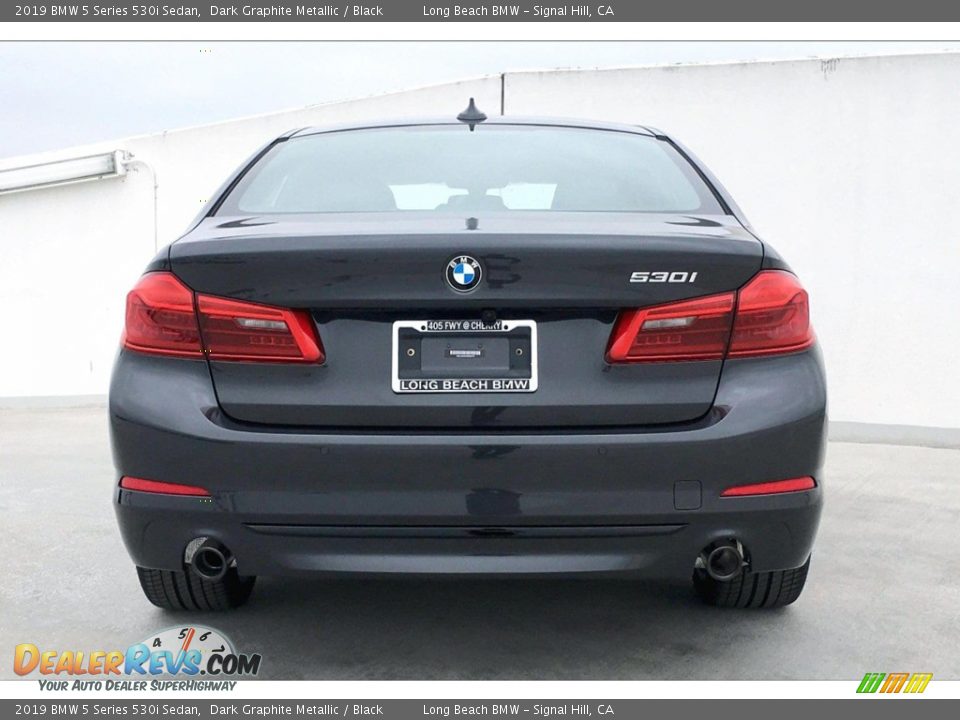 2019 BMW 5 Series 530i Sedan Dark Graphite Metallic / Black Photo #4