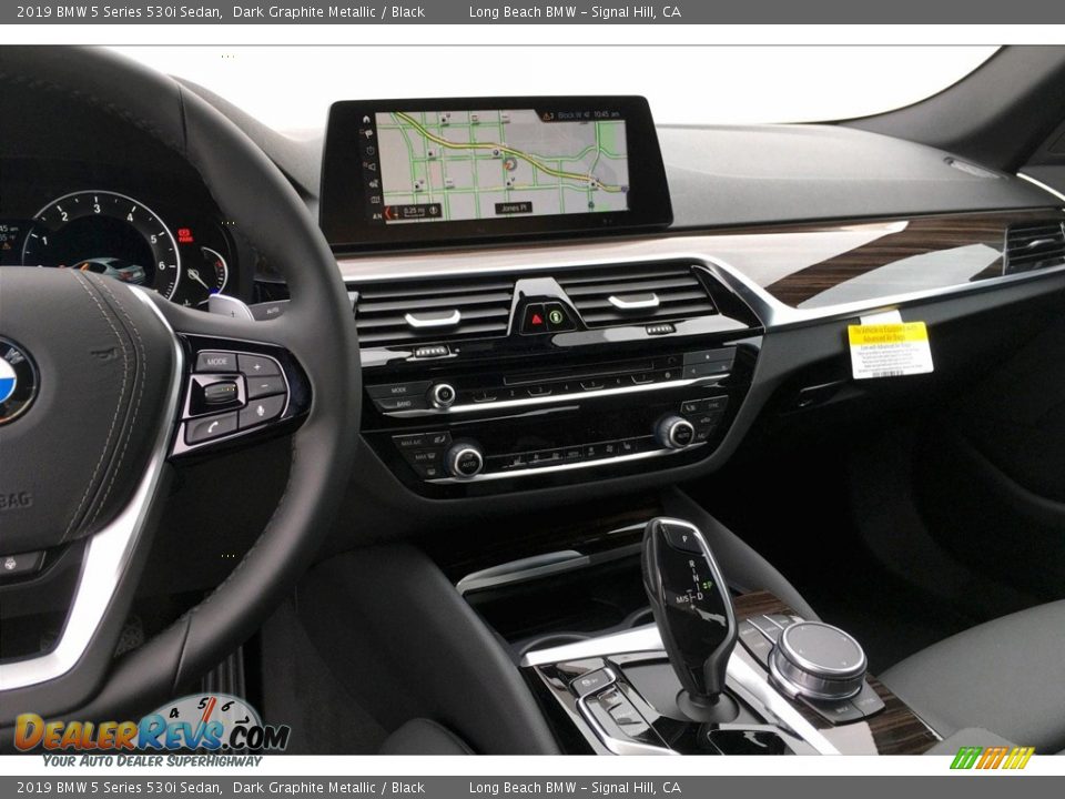 2019 BMW 5 Series 530i Sedan Dark Graphite Metallic / Black Photo #5