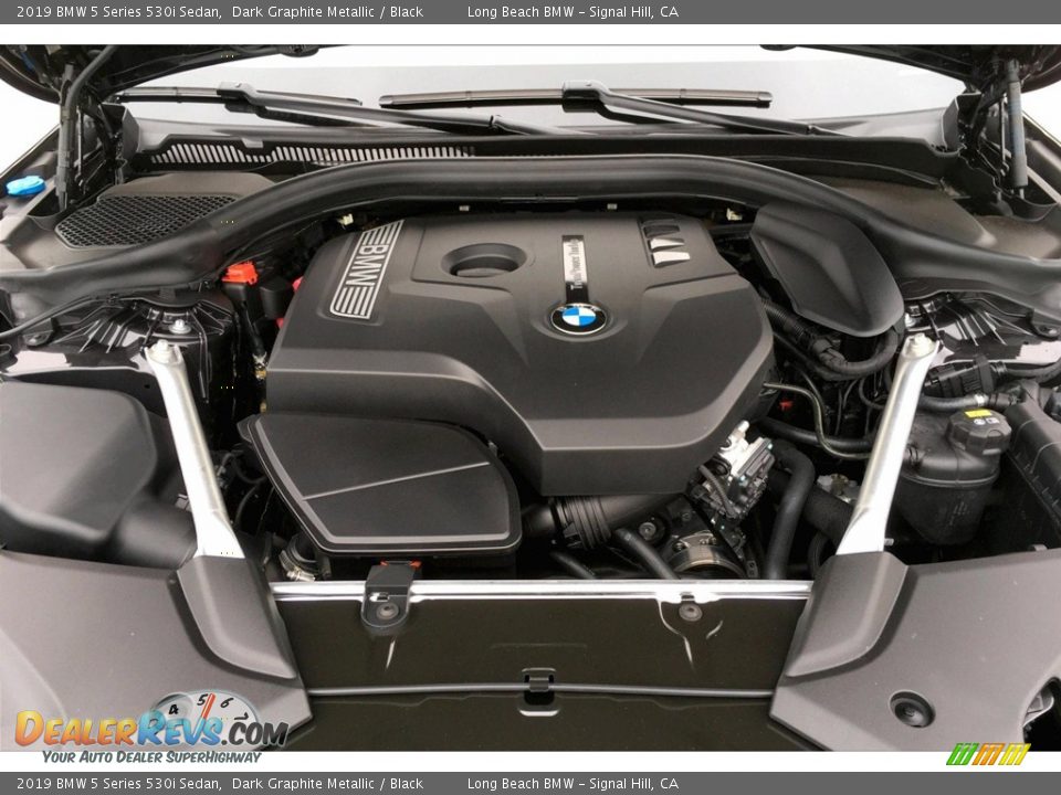 2019 BMW 5 Series 530i Sedan Dark Graphite Metallic / Black Photo #9