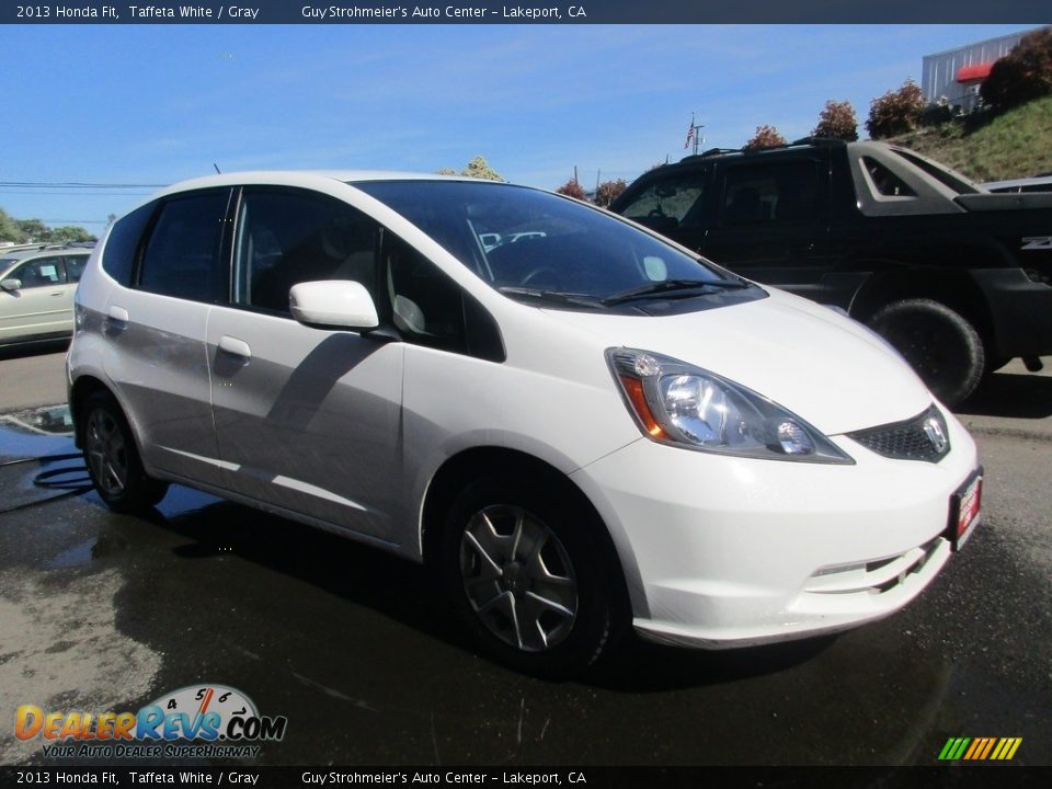 2013 Honda Fit Taffeta White / Gray Photo #1