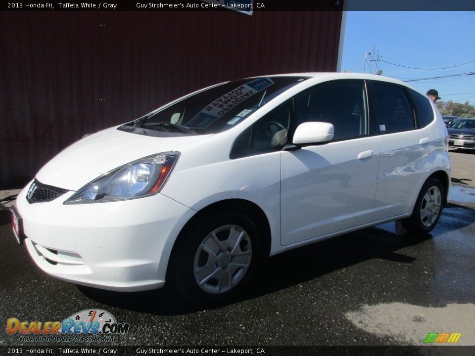 2013 Honda Fit Taffeta White / Gray Photo #3