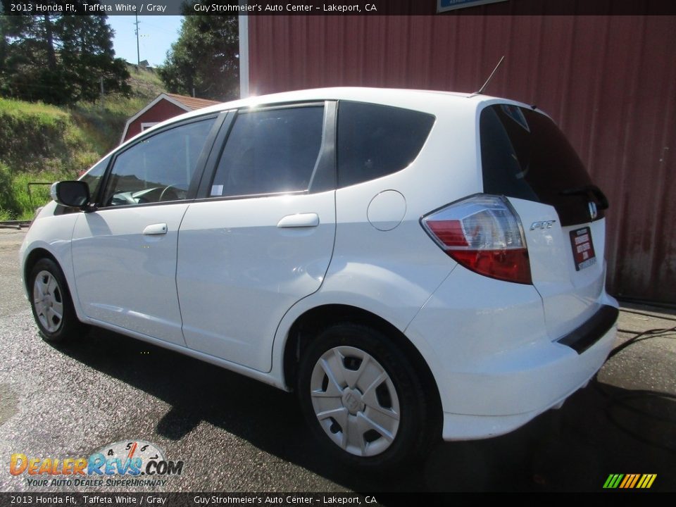 2013 Honda Fit Taffeta White / Gray Photo #4
