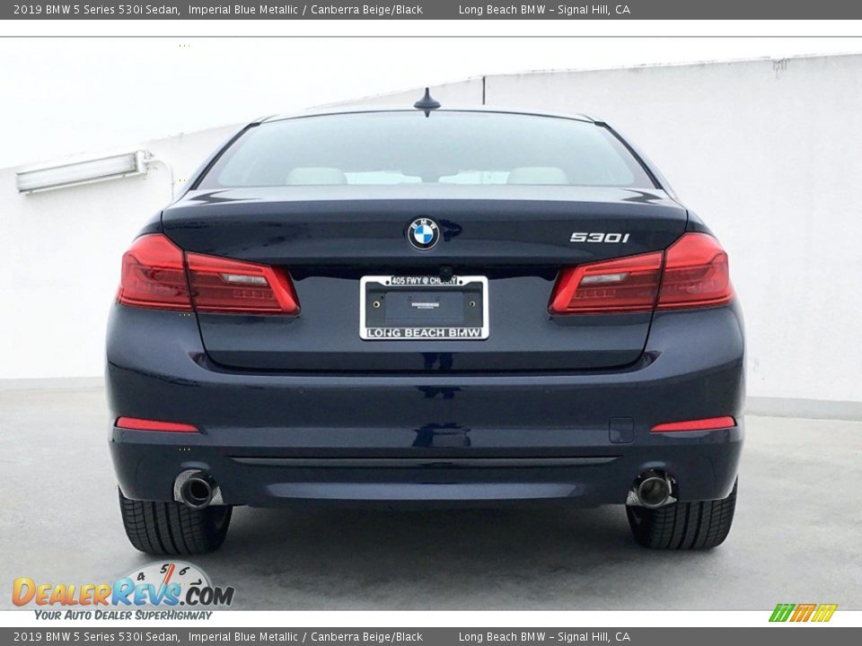 2019 BMW 5 Series 530i Sedan Imperial Blue Metallic / Canberra Beige/Black Photo #4