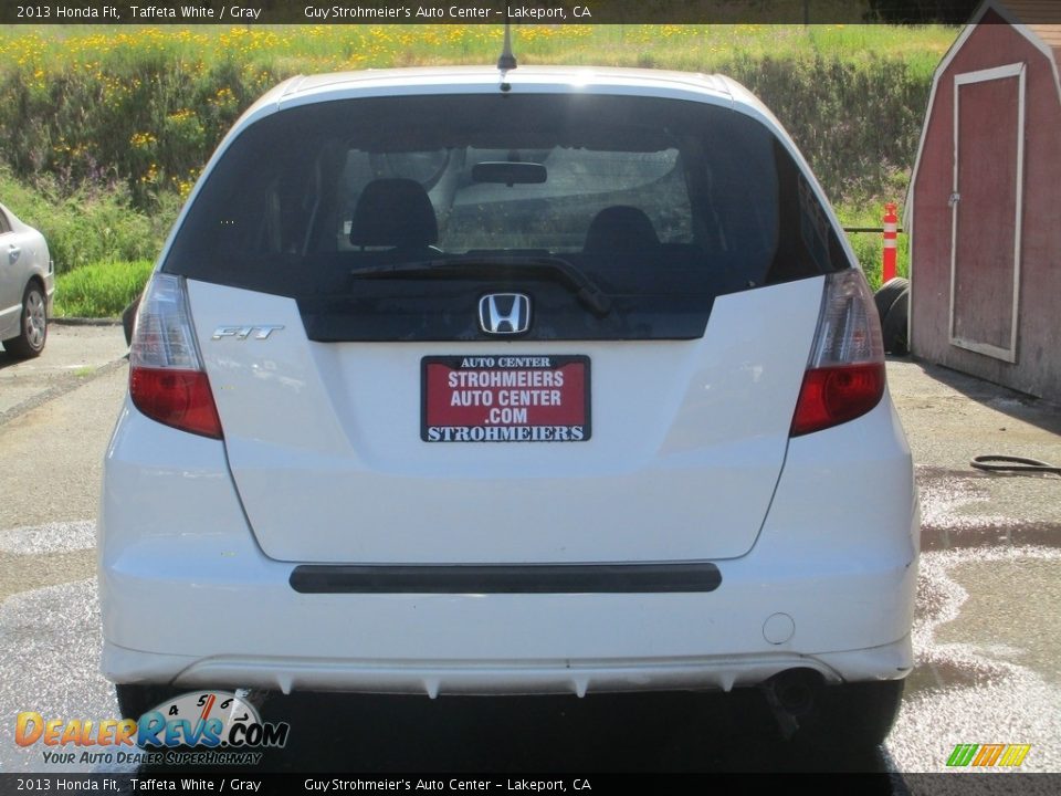 2013 Honda Fit Taffeta White / Gray Photo #5