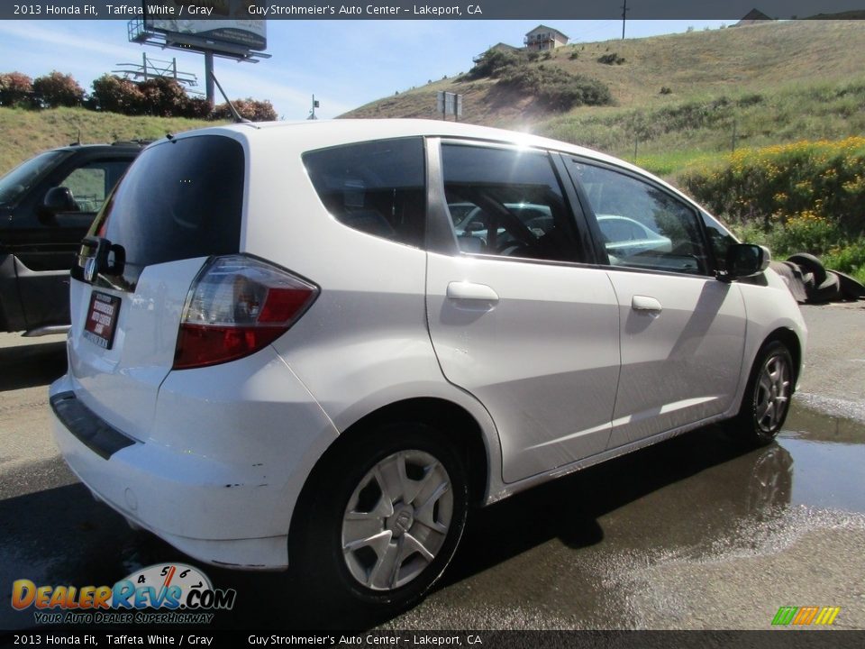 2013 Honda Fit Taffeta White / Gray Photo #6